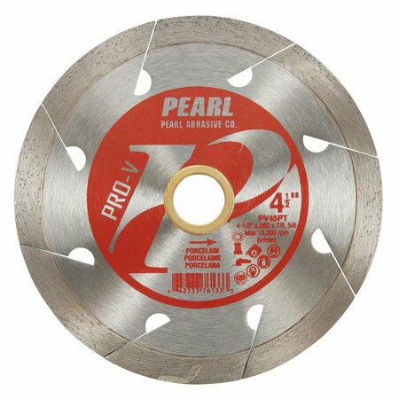 PEARL P2 Pro V Porcelain Blade 4 1/2 in. Diameter 5/8 in.-7/8 in. Arbor PV45PT